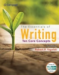 Cover: The Essentials of Writing: Ten Core Concepts (w/ MLA9E Update) - Wadsworth Publishing Co Inc