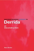 Cover: Routledge Philosophy Guidebook to Derrida on Deconstruction - Routledge