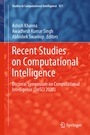 Cover: Recent Studies on Computational Intelligence - Springer