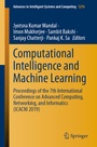 Cover: Computational Intelligence and Machine Learning - Springer