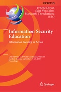 Cover: Information Security Education. Information Security in Action - Springer