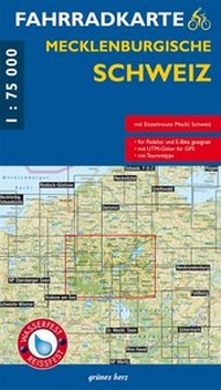 Abbildung von: Fahrradkarte Mecklenburgische Schweiz - grünes herz