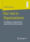 Cover: Klar-text in Organisationen - Springer VS