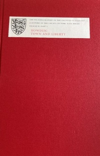 Enlarge image Cover: A History of the County of York: East Riding - Victoria County History