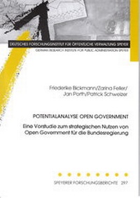 Enlarge image Cover: Potentiananalyse Open Government - Deutsches Forschungsinstitut für öffentliche Verwaltung Speyer