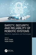Cover: Safety, Security, and Reliability of Robotic Systems - CRC Press