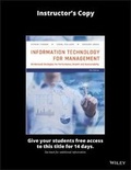 Cover: Information Technology for Management: On-Demand Strategies for Performance, Growth and Sustainability, 11th Edition Evaluation Copy - Wiley