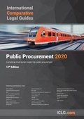 Cover: International Comparative Legal Guide - Public Procurement 2020 - Global Legal Group Ltd