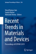 Cover: Recent Trends in Materials and Devices - Springer