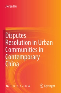 Abbildung von: Disputes Resolution in Urban Communities in Contemporary China - Springer