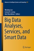 Cover: Big Data Analyses, Services, and Smart Data - Springer