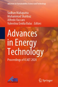 Enlarge image Cover: Advances in Energy Technology - Springer