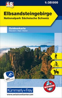 Abbildung von: Elbsandsteingebirge Nr. 18 Outdoorkarte Deutschland 1:35 000 - Kümmerly+Frey