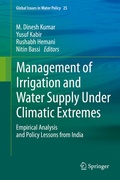 Cover: Management of Irrigation and Water Supply Under Climatic Extremes - Springer