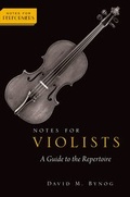 Cover: Notes for Violists - Oxford University Press Inc