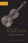 Cover: Notes for Violists - Oxford University Press Inc