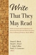 Cover: Write That They May Read - Wipf & Stock Publishers