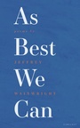 Cover: As Best We Can - Carcanet Poetry