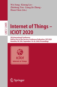 Enlarge image Cover: Internet of Things - ICIOT 2020 - Springer