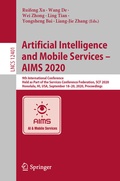 Cover: Artificial Intelligence and Mobile Services - AIMS 2020 - Springer