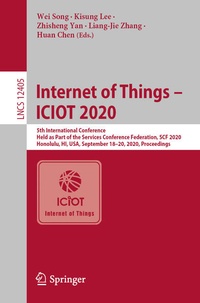 Enlarge image Cover: Internet of Things - ICIOT 2020 - Springer