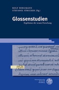 Cover: Glossenstudien - Universit&auml;tsverlag Winter
