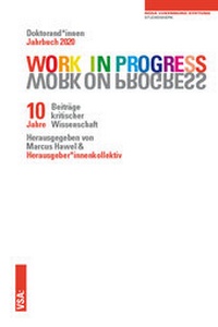 Abbildung von: WORK IN PROGRESS. WORK ON PROGRESS. - VSA