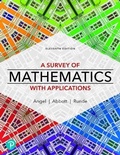 Cover: Student Solutions Manual for a Survey of Mathematics with Applications - Pearson