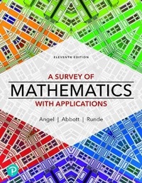 Enlarge image Cover: Student Solutions Manual for a Survey of Mathematics with Applications - Pearson