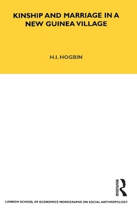 Abbildung von: Kinship and Marriage in a New Guinea Village - Routledge