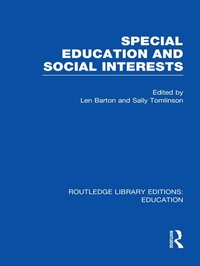 Enlarge image Cover: Special Education and Social Interests (RLE Edu M) - Routledge
