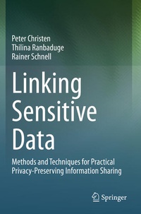 Enlarge image Cover: Linking Sensitive Data - Springer