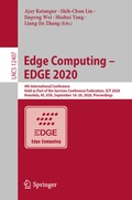 Cover: Edge Computing - EDGE 2020 - Springer