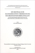 Cover: Ein Beitrag zur sachgerechten &Uuml;bersetzung baubezogener Bibelstellen - Franz Steiner Verlag