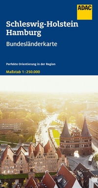 Abbildung von: ADAC Bundesländerkarte Deutschland 01 Schleswig-Holstein, Hamburg 1:250.000 - ADAC Kartografie ein Imprint von MAIRDUMONT