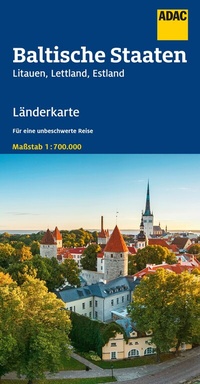 Abbildung von: ADAC Länderkarte Baltische Staaten 1:700.000 - ADAC Kartografie ein Imprint von MAIRDUMONT