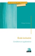 Cover: &Eacute;cole inclusive - Les Sciences de l'&eacute;ducation aujourd'hui