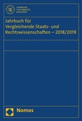 Cover: Jahrbuch f&uuml;r Vergleichende Staats- und Rechtswissenschaften - 2018/2019 - Nomos