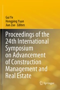 Cover: Proceedings of the 24th International Symposium on Advancement of Construction Management and Real Estate - Springer