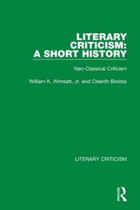 Abbildung von: Literary Criticism: A Short History - Routledge
