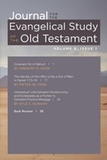Cover: Journal for the Evangelical Study of the Old Testament, 6.1 - Wipf & Stock Publishers