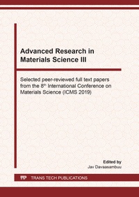 Abbildung von: Advanced Research in Materials Science III - Trans Tech Publications Ltd