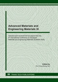 Cover: Advanced Materials and Engineering Materials IX - Trans Tech Publications Ltd