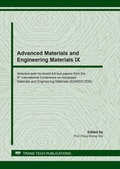Cover: Advanced Materials and Engineering Materials IX - Trans Tech Publications Ltd