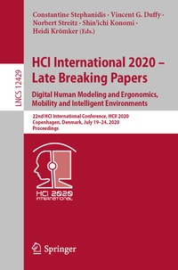 Abbildung von: HCI International 2020 - Late Breaking Papers: Digital Human Modeling and Ergonomics, Mobility and Intelligent Environments - Springer