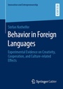 Cover: Behavior in Foreign Languages - Springer Gabler