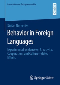 Enlarge image Cover: Behavior in Foreign Languages - Springer Gabler