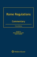 Cover: Rome Regulations - Kluwer Law International