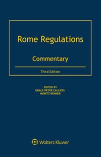 Enlarge image Cover: Rome Regulations - Kluwer Law International
