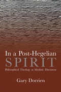 Cover: In a Post-Hegelian Spirit - Baylor University Press